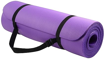 BalanceFrom GoYoga All-Purpose 1/2-Inch Extra Thick High Density Anti-Tear Exercise Yoga Mat with Carrying Strap