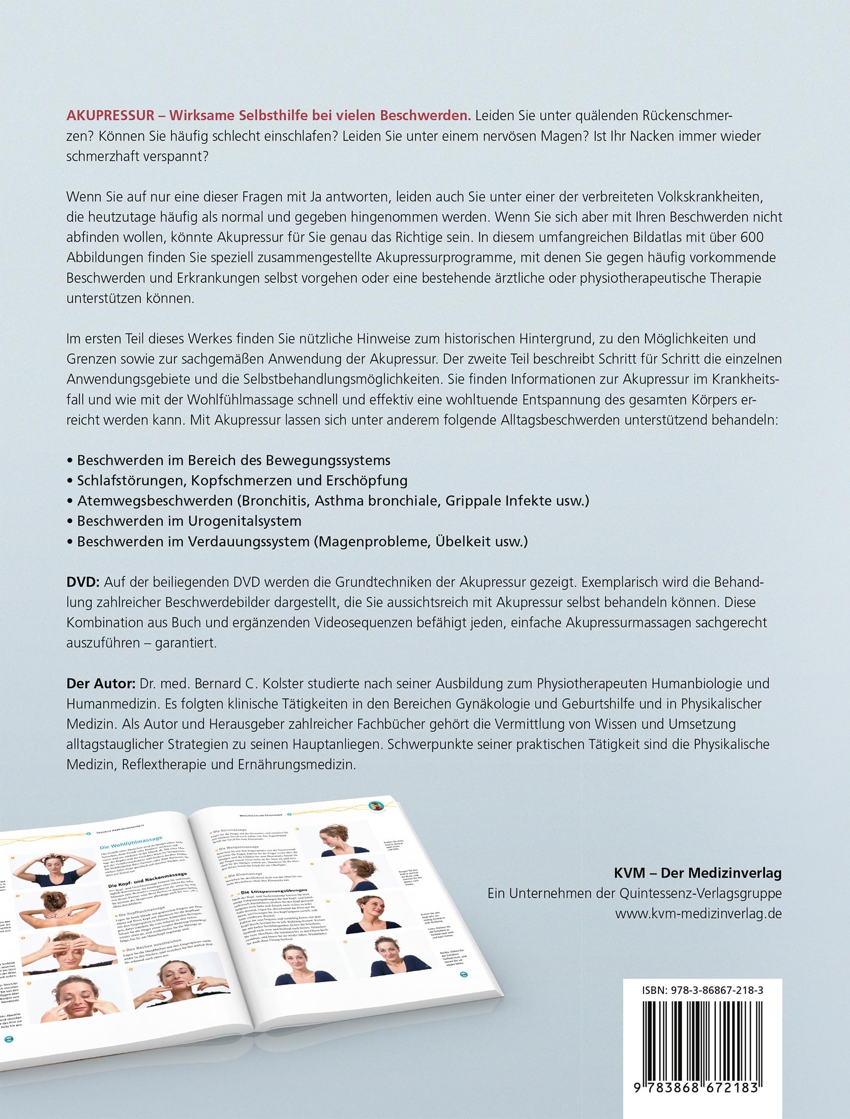 Atlas der Akupressur (inkl. DVD): Wirksame Selbsthilfe bei vielen Beschwerden (inkl. DVD)