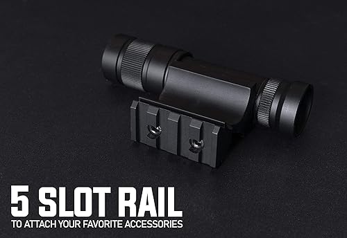 Miniatura 4 de Monstrum FMS200 - Linterna de 200 lúmenes para escopetas, incluye montaje universal en barril e interruptor de presión remoto desmontable