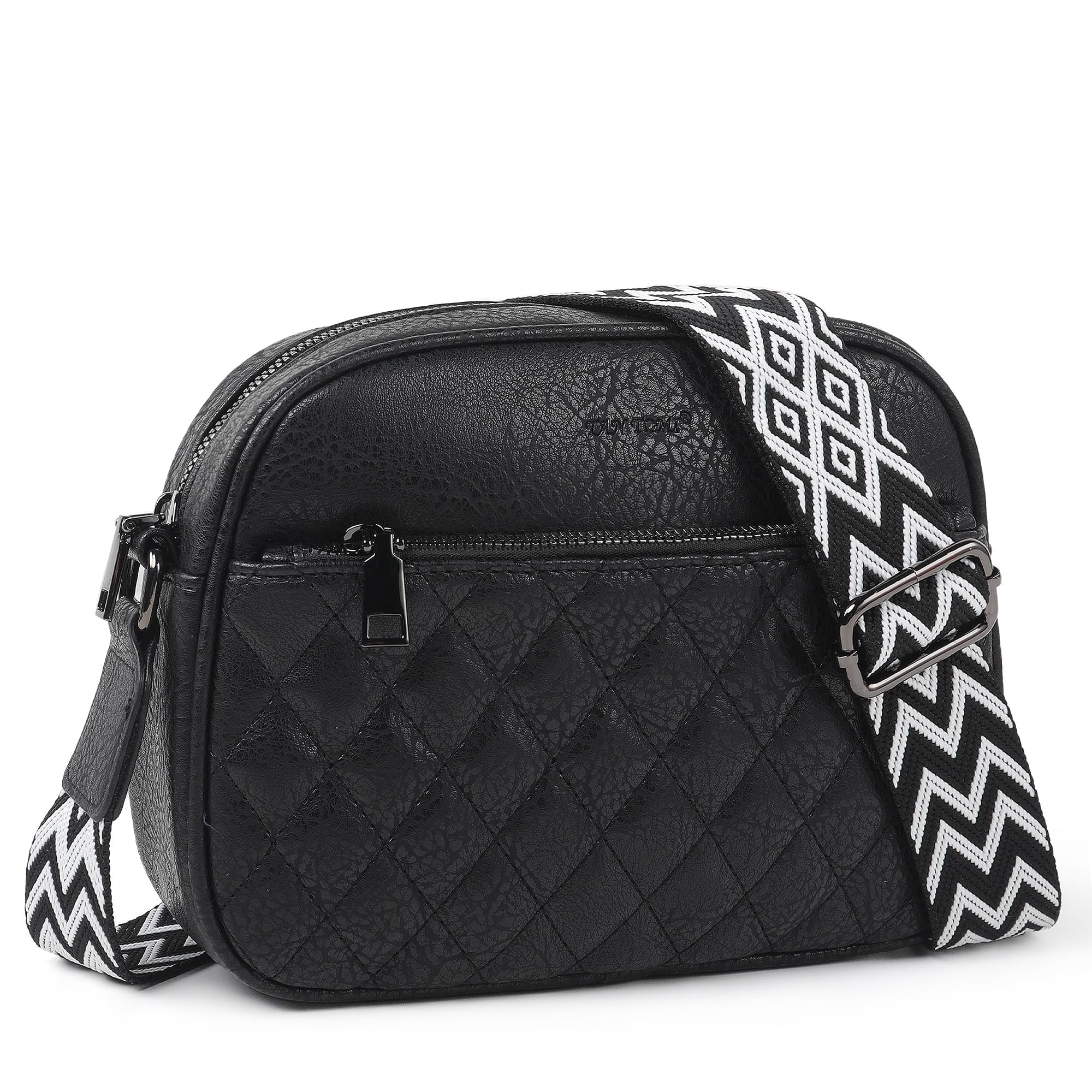 TANTOMI Crossbody Purses for Women Leather Purse Shoulder Handbags with Wide Strap, Small Crossbody Bags for Women Travel