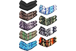 Mudder 9 Pairs Arm Sleeves for Men Work