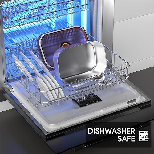 Miniatura 4 de Fiambrera eléctrica inalámbrica para adultos, calentador de alimentos portátil de 1.6 L (212 F máximo), 16,000 mAh recargable inteligente automático