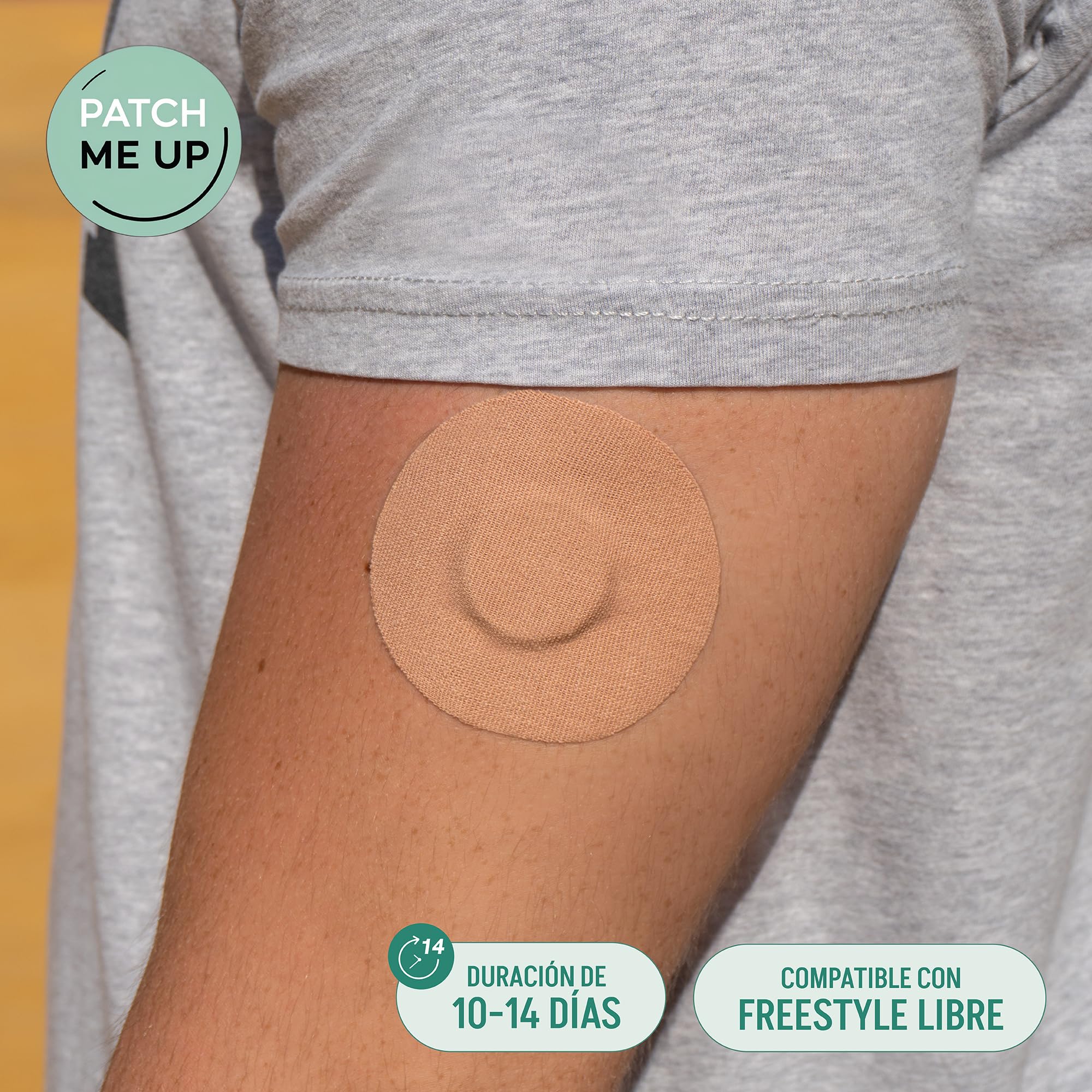 15 Uds Parches Sensor Freestyle Libre 2 y 3 - Adhesivos para Diabetes Hipoalergénicos Impermeables y Transpirables - Fijación 14 Días para Deporte Ducha - Protector Medidor de Glucosa