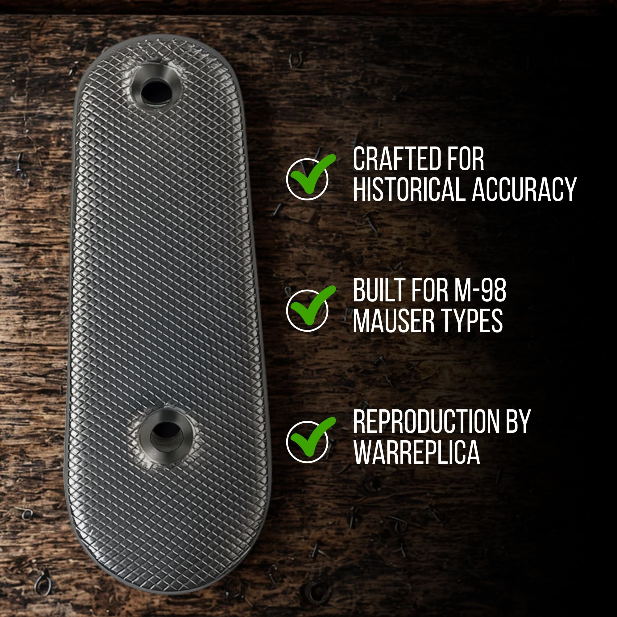 warreplica Mauser K98 / 98K Butt Plate Repoduction