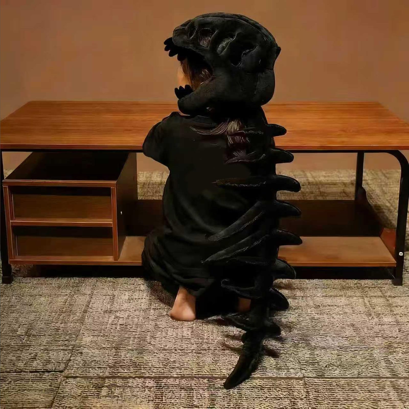3D pluszowy kostium dinozaura, szkielety, zestaw, realistyczny szkielet, dinozaur, pluszowy kostium z kapturem, na imprezy przebierańców, zdjęcia