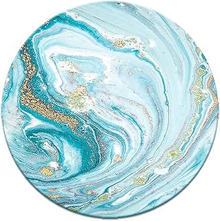 protector suelo silla ruedas, Tapete De Alfombra Redonda De 7 Mm De Grosor, Fondo Antideslizante, Superficie Resistente Al Desgaste, Tapete De Protección De Piso Sile(Color:re,Size:120cm(47.2in))