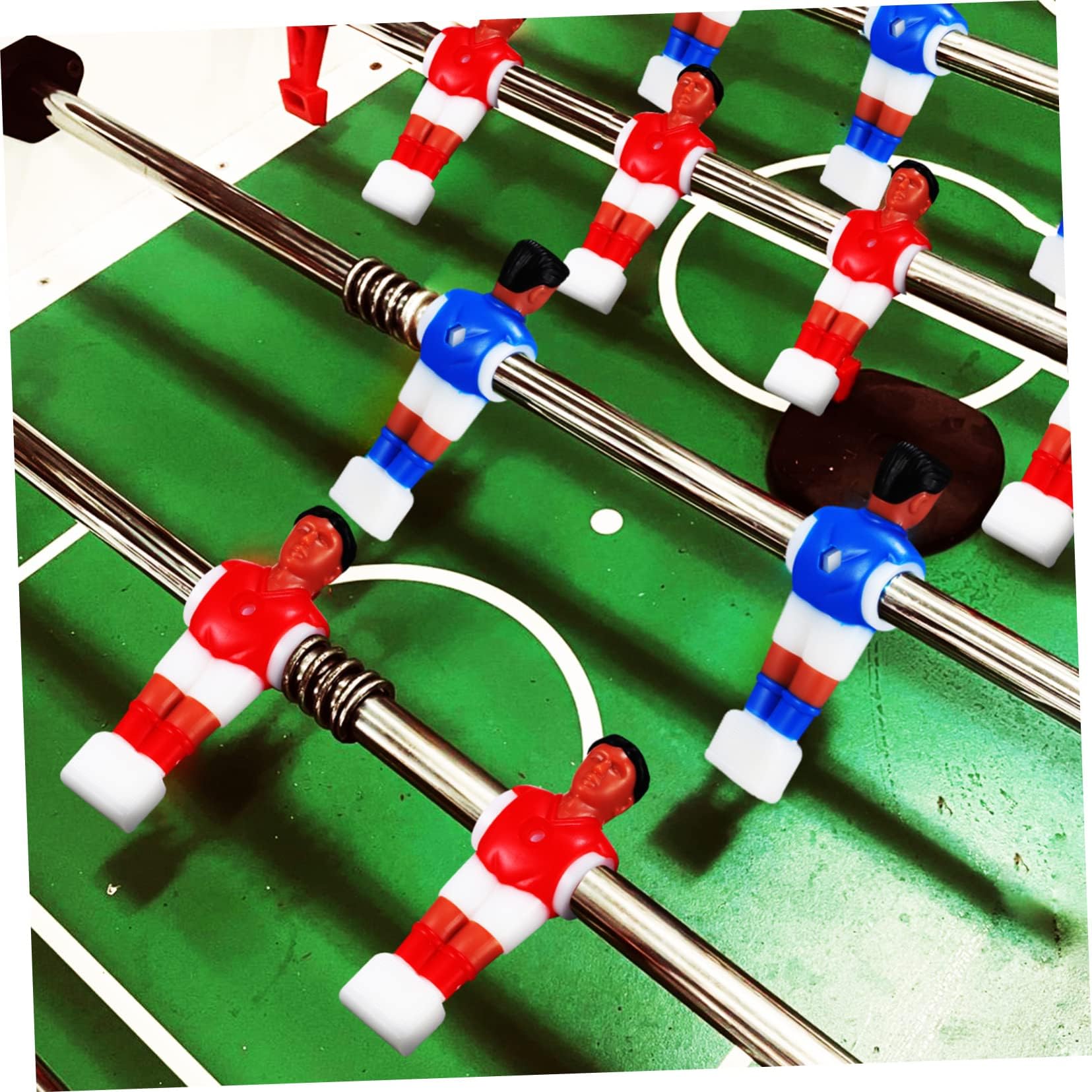Football de table Man 2 Team Figurines de baby-foot avec ballon de football pour jeux de table