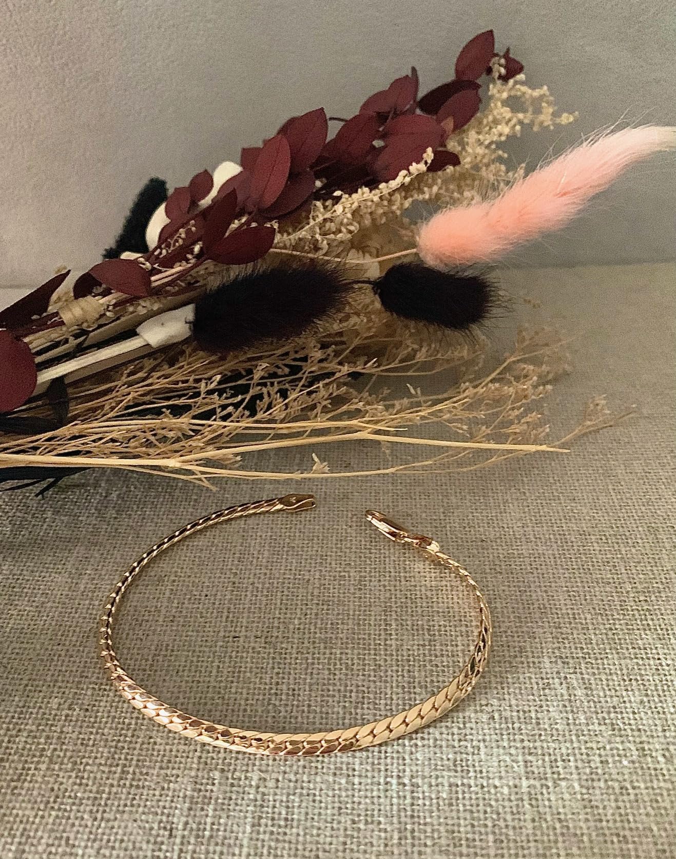 Pulsera de malla inglesa, 18 cm x 4 mm, chapada en oro de 18 quilates
