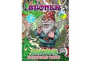 Gnome Stoner Coloring Book For Adults: Unleash Your Inner Bohemian