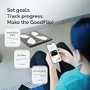 GoodFlip Smart Body Composition Analyser & Digital Scale – 18+ Body Metrics, Bluetooth App Sync (Android & iOS), Accurate Body Weight & Health Tracking, Auto Step-On, 180 kg Max gallery image