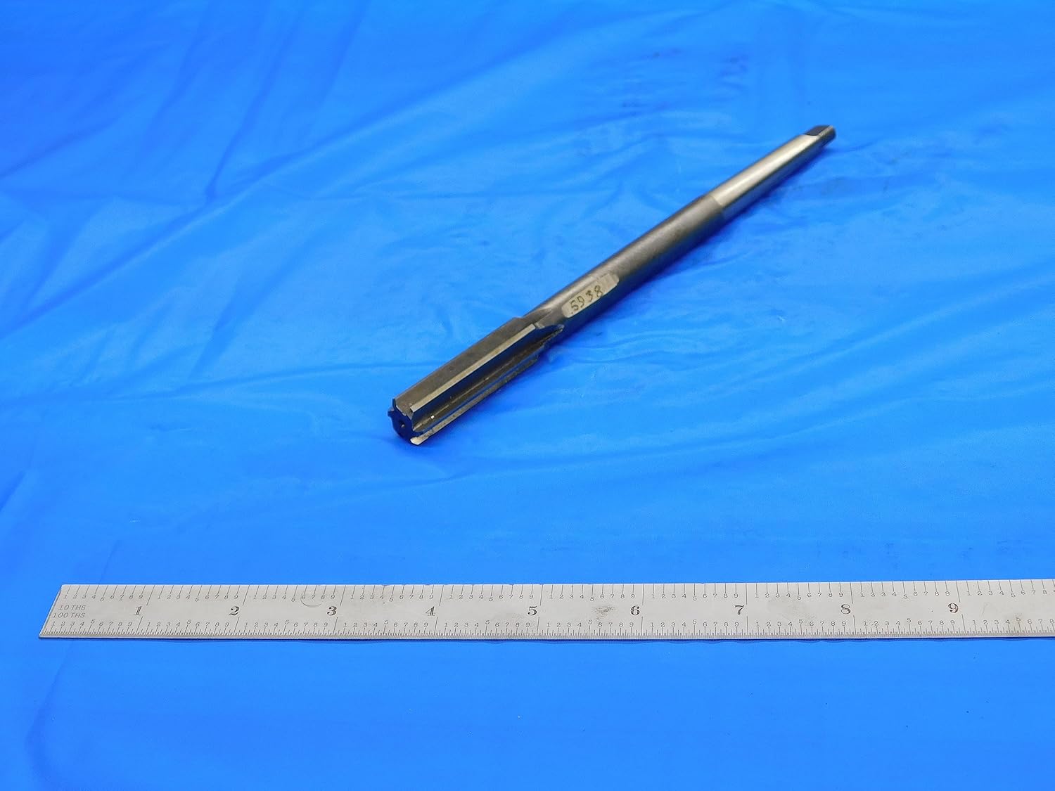 USA Made 19/32 O.D. HSS Chucking Reamer Morse Taper #1 Shank 6 Flute MT1 .5938 - DE1541AR1