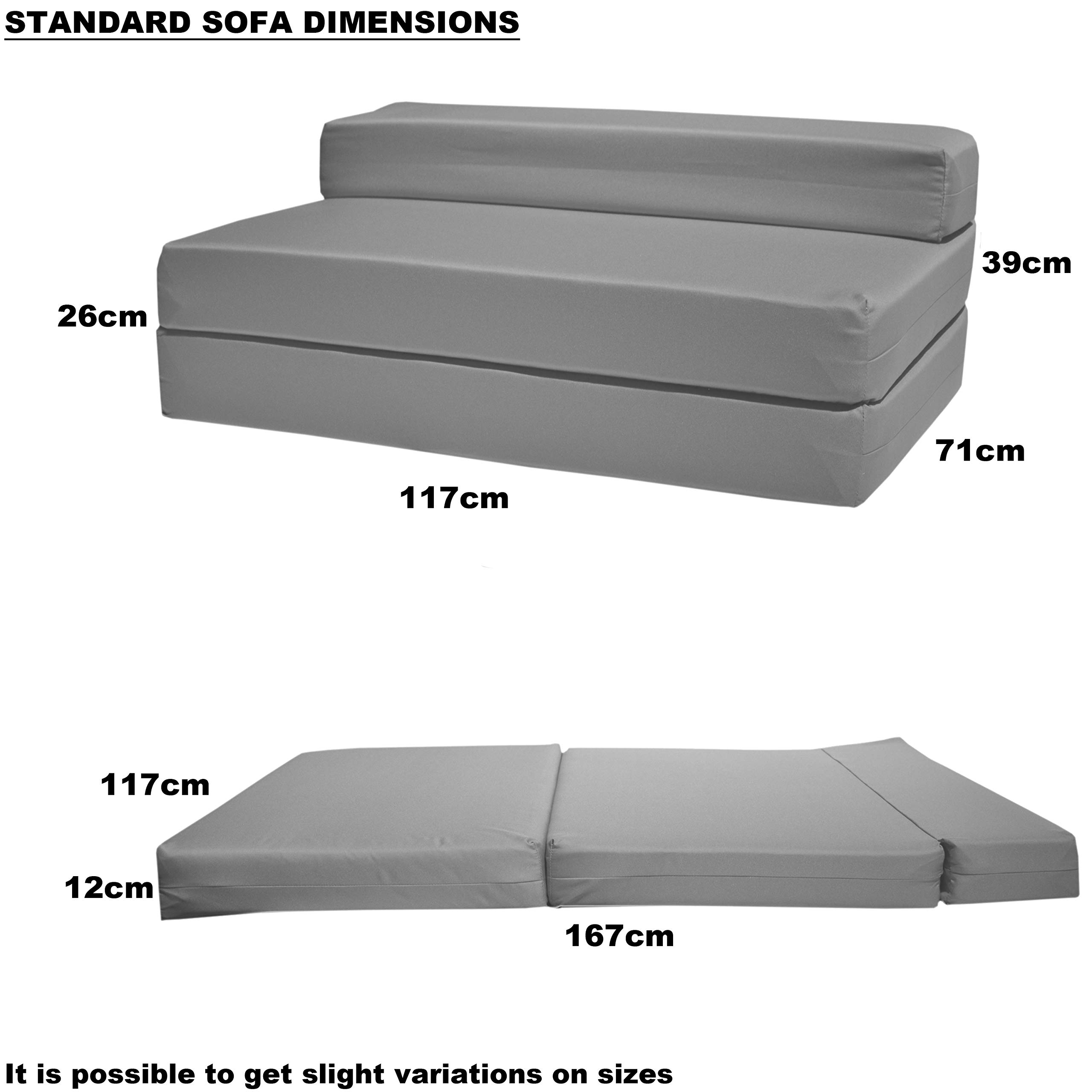 Gilda Futon Z Adult Sofa Bed (Standard Cushion) Deluxe Fold Out