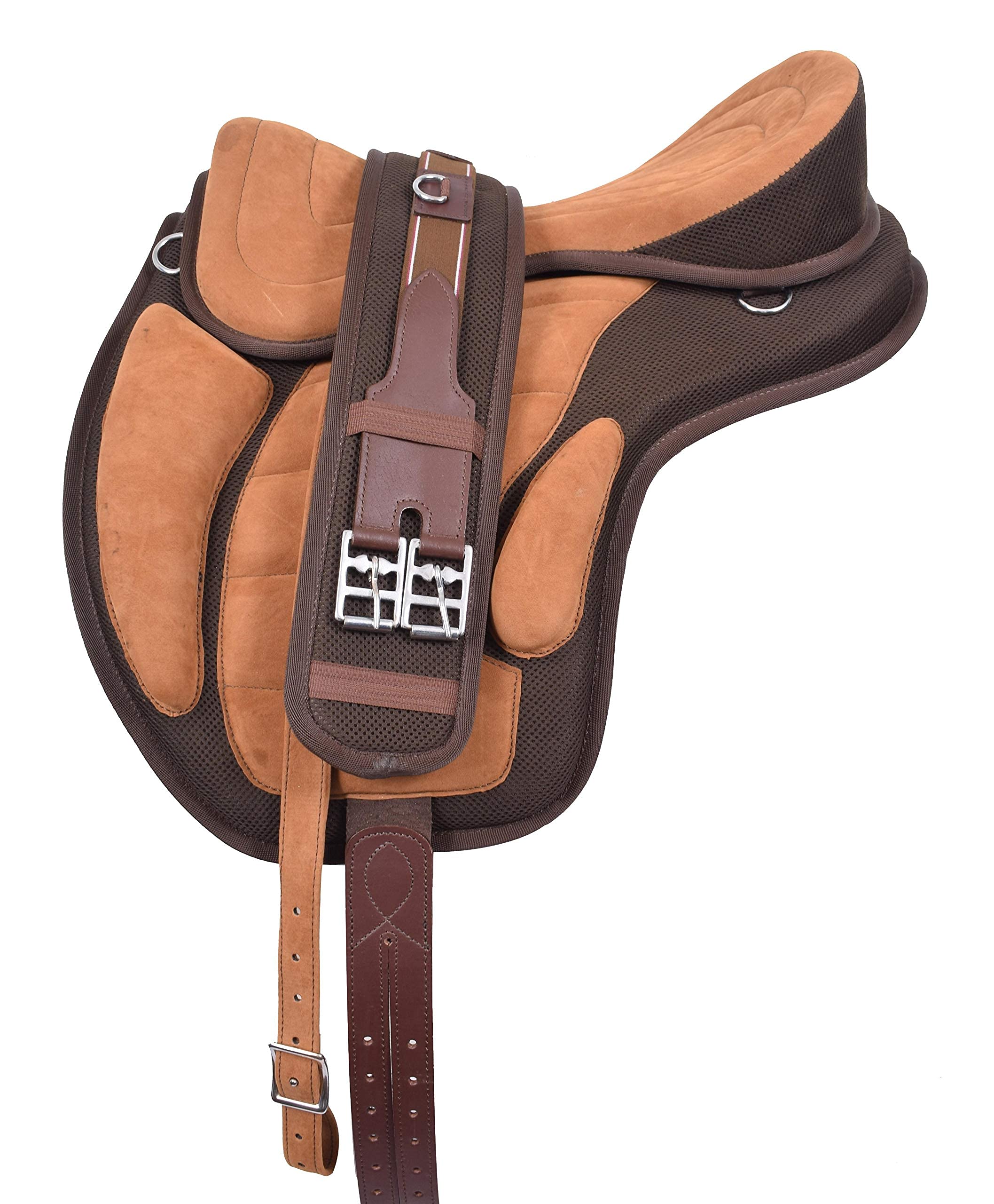 EU Equestrian Universe - Selle per cavalli occidentali in Freemax sintetico senza albero con circonferenza abbinata