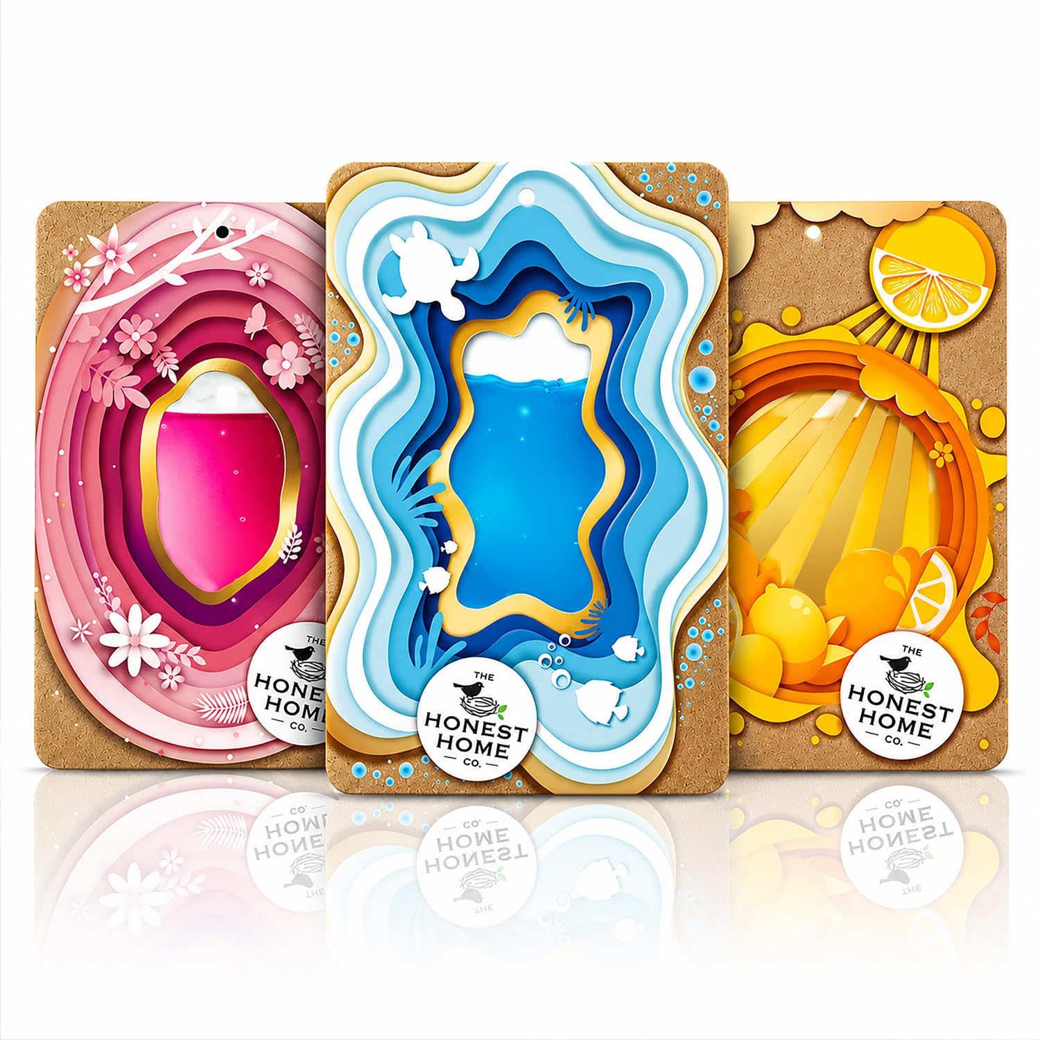 Honest Home Home & Car Fragrance Gel Membrane Air Freshener | Pack of 3 | 7.5 g Each | Citrus Blast, Aqua Breeze & Floral Fantasy-picture-11