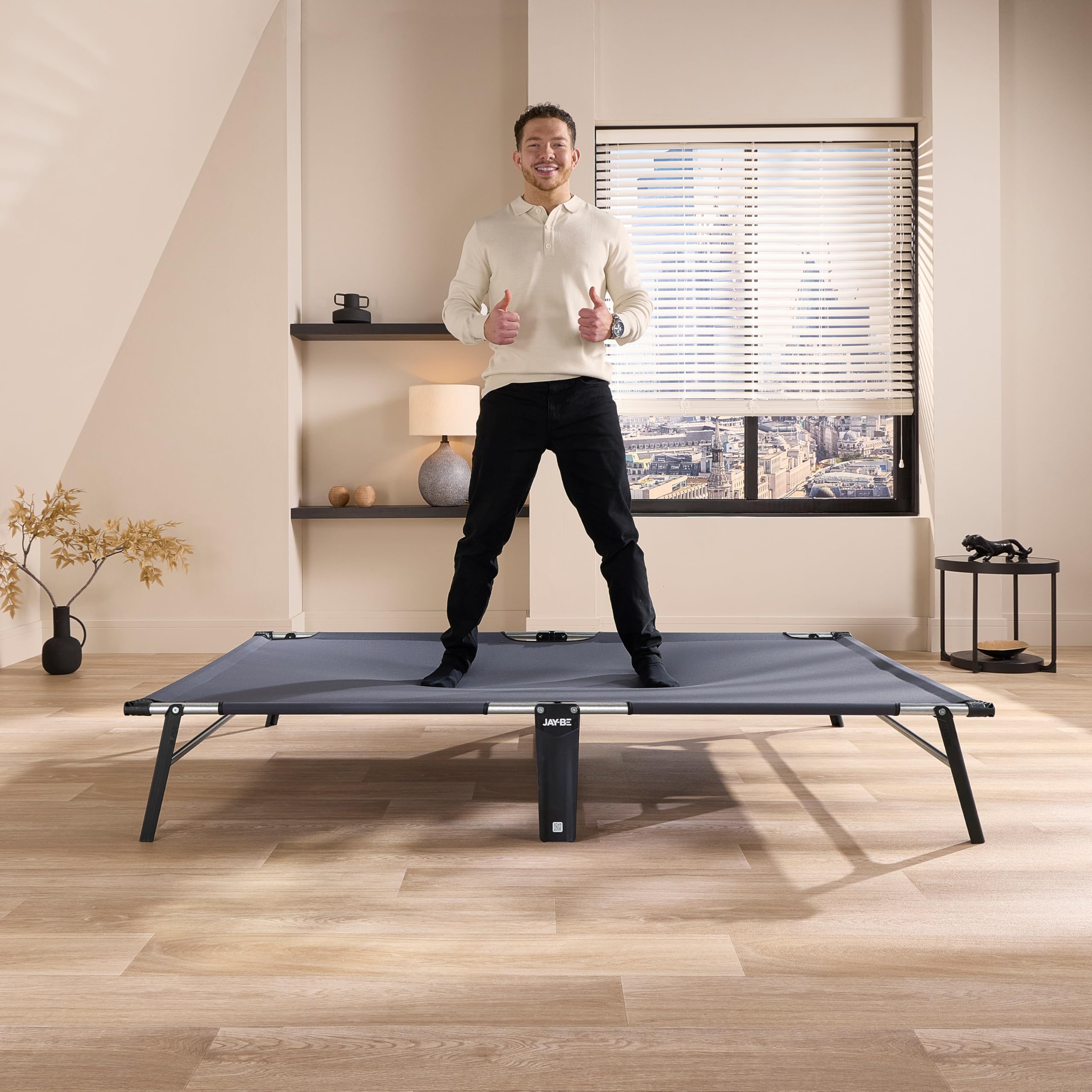 JAY-BE CE120 Letto Pieghevole, Acciaio zincato, Piccolo Doppio