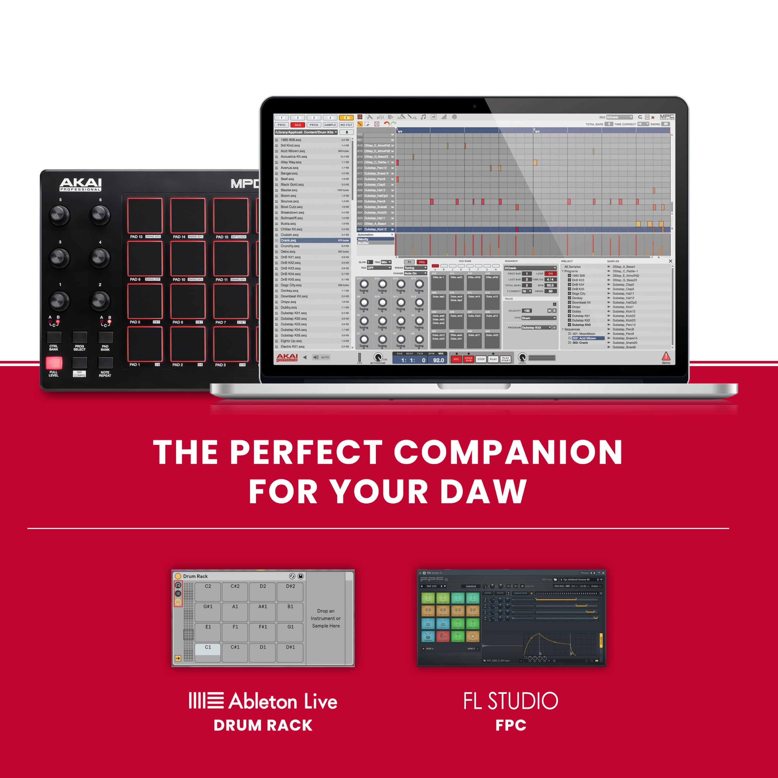 AKAI Professional MPD218 - USB MIDI Controller with 16 MPC Drum