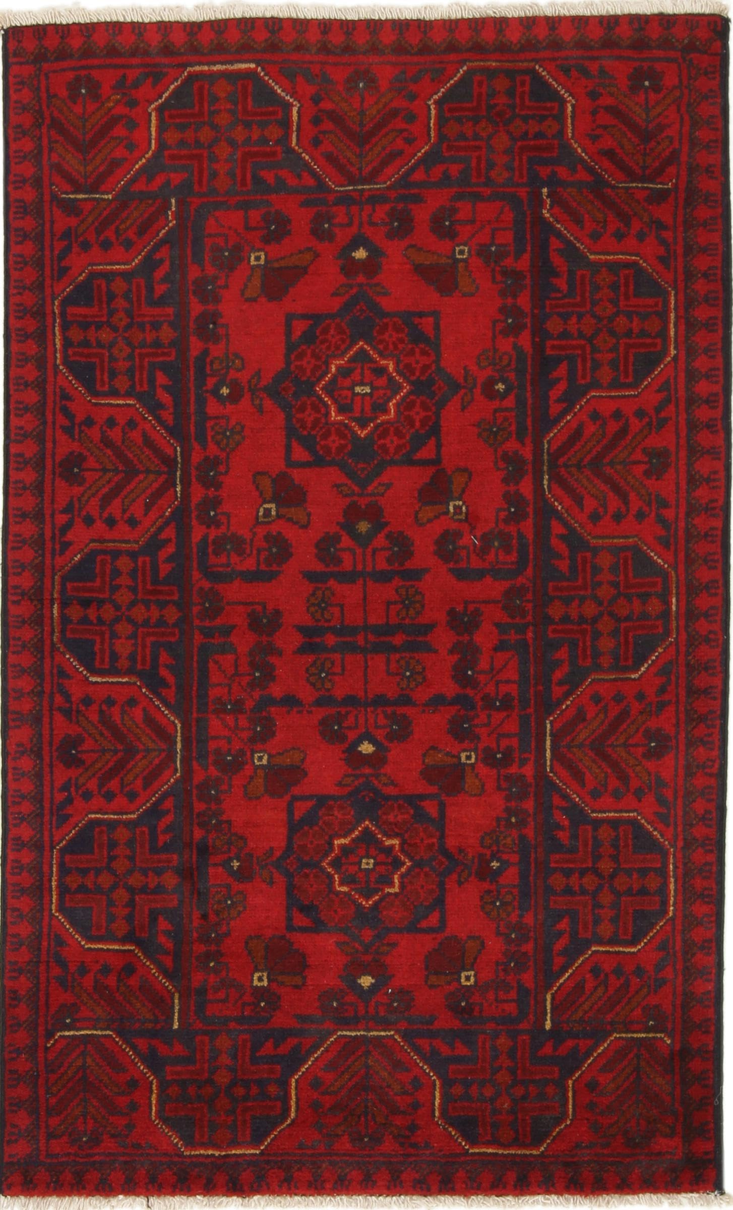 Tapis en laine Khal Mohammadi 75x124 l'art du noué main