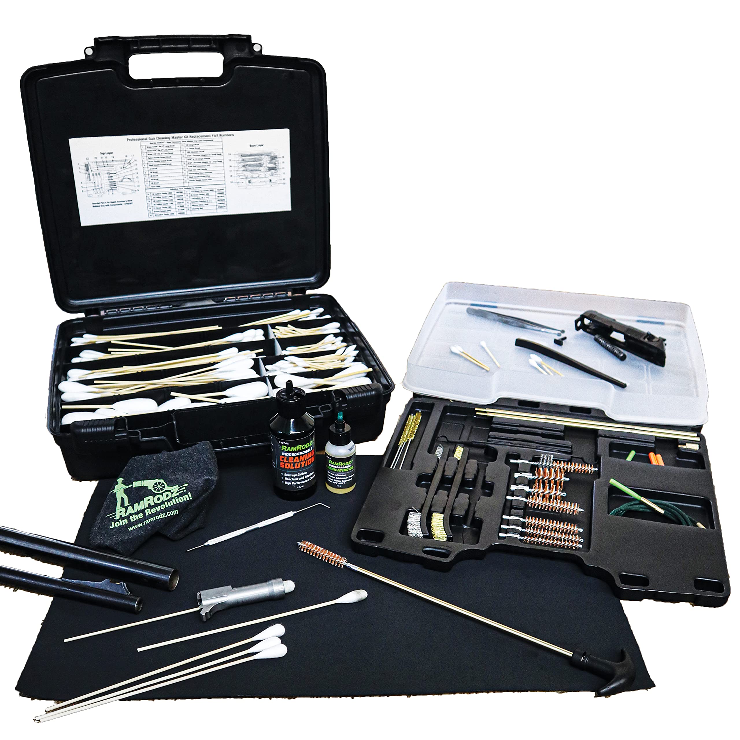 #70035 Universal Gun Cleaning System (New) with Solvents and Cleaning Mat