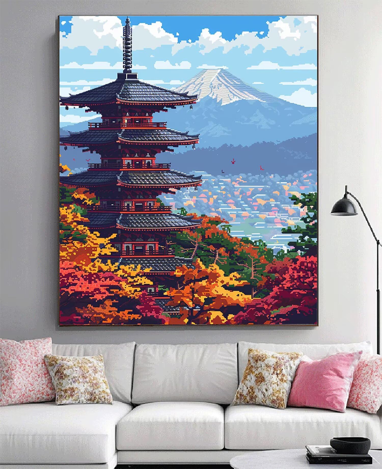 Mountain Diamond Painting, 5D duże diamentowe malowanie las zestawy do malowania diamentowego koraliki mozaika haft krzyżykowy rzemiosło hobby kreatywne dorośli dekoracje do domu 60 x 90 cm 0Y-702