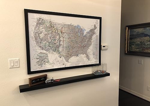 Miniatura 7 de Joel's Antiques & Reclaimed Decor - Estante flotante de 2 x 6 pulgadas, rústico, montaje necesario