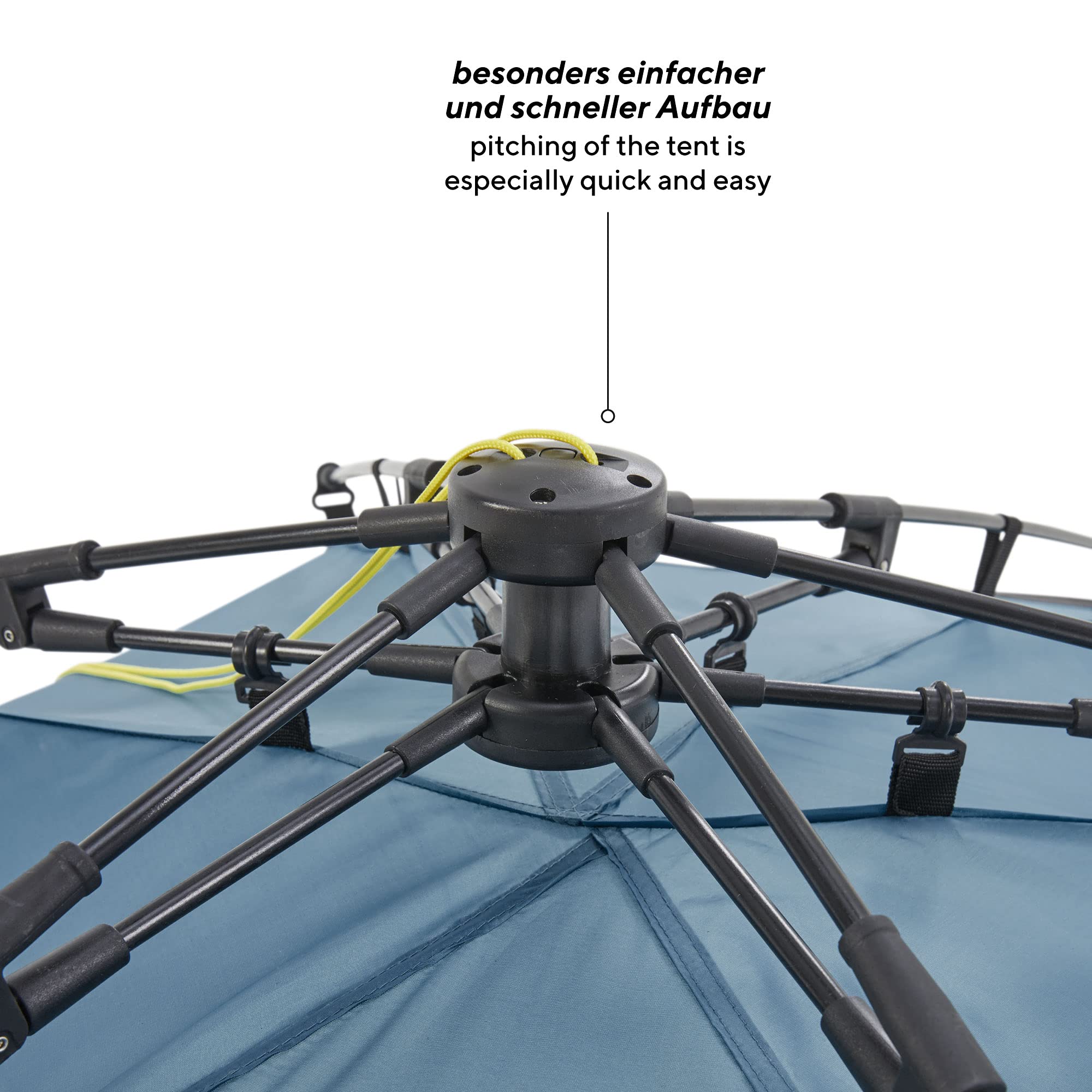 Uquip Tente de Plage Speedy I Abri de Plage UPF 50+ Contre Le Soleil, Le Vent et la Pluie I Tente de Plage Portable à Montage Rapide I Idéale pour la Plage, Le Camping et Les Pique-niques
