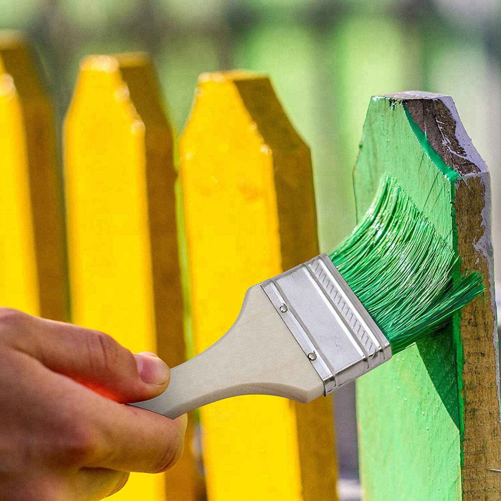 48 Pièces Séries Les Pinceaux 70mm la Puce de Peinture et de Vernis la Brosse Parfaite pour Les Peintures de Mur et de Bois