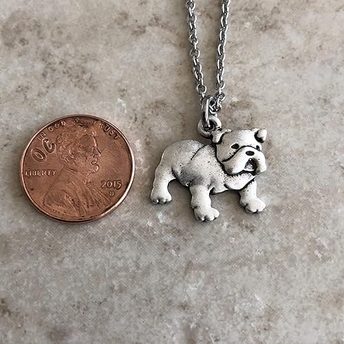 Miniatura 4 de English Bulldog Necklace 18" Adjustable Stainless Steel Chain - Bull Dog Sympathy Gift for Dog Mom