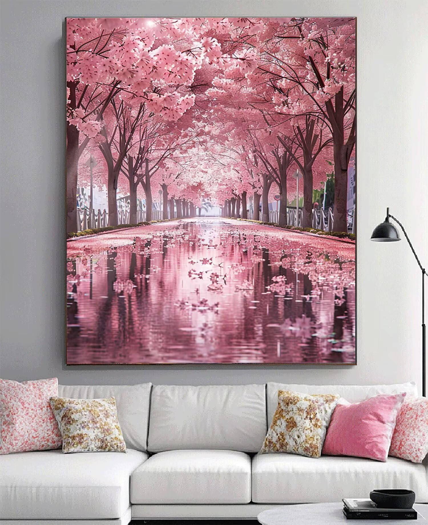 Diament Malarstwo Róża Diament Malarstwo Dorosły Duży XXL 90 x 70 cm 5D Zestaw do malowania diamentami Zestaw do tworzenia kryształów z akcesoriami do dekoracji ścian, kreatywny wypoczynek Dorosły