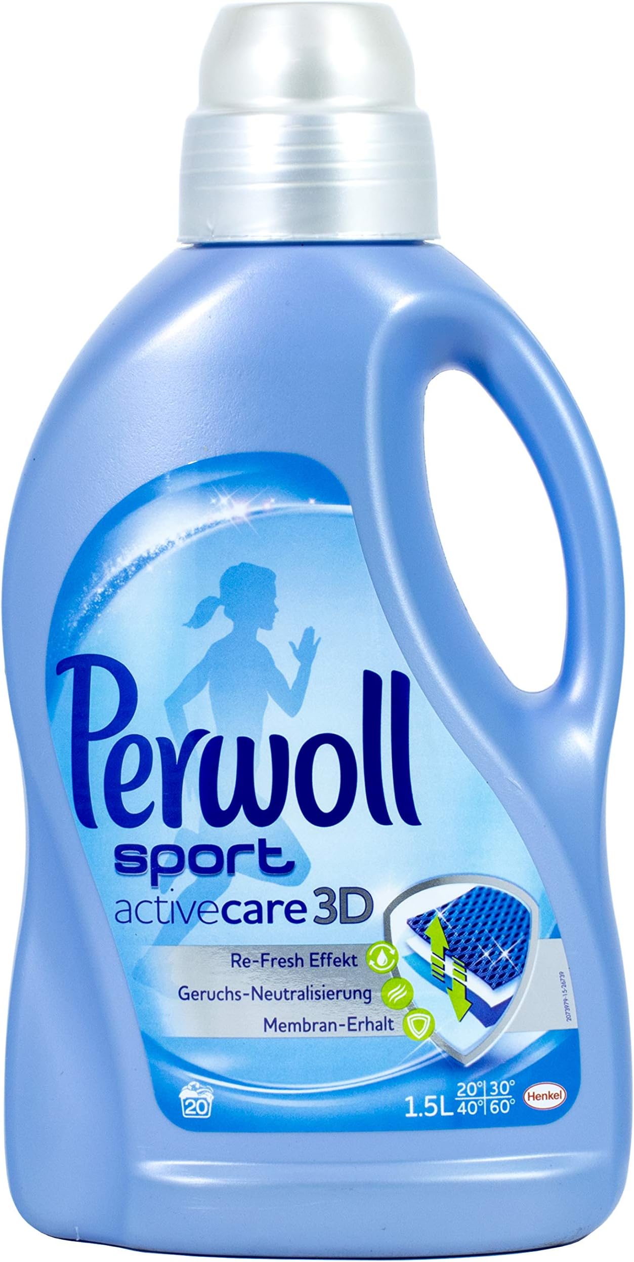 Perwoll Active and Sport, detergent liquid, 40 WL, 2-pack (2 x 1,5L)