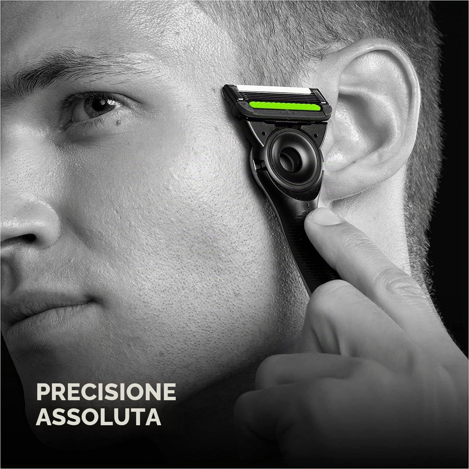 Gillette Labs 4 lame di ricambio per rasoio bagnato Gillette Labs Uomo con elemento di pulizia e rasoio riscaldato