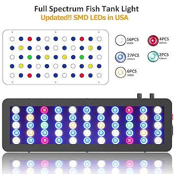 Amazon.com : WILLS Full Spectrum Aquarium Light, Reef Lights