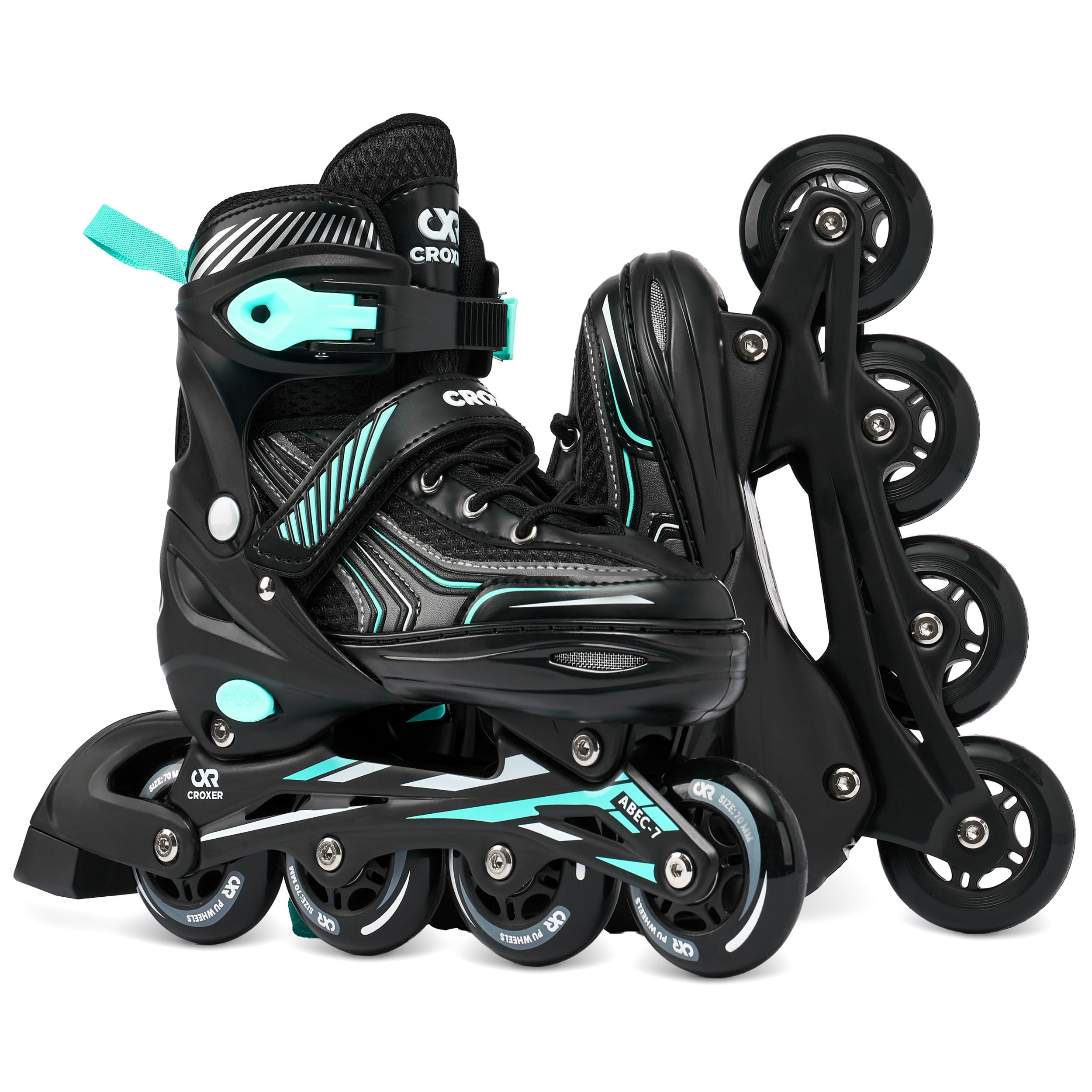 Optima 2in1 Pattini da ghiaccio Pattini in linea Inline Skates per bambin e adulti regolabili