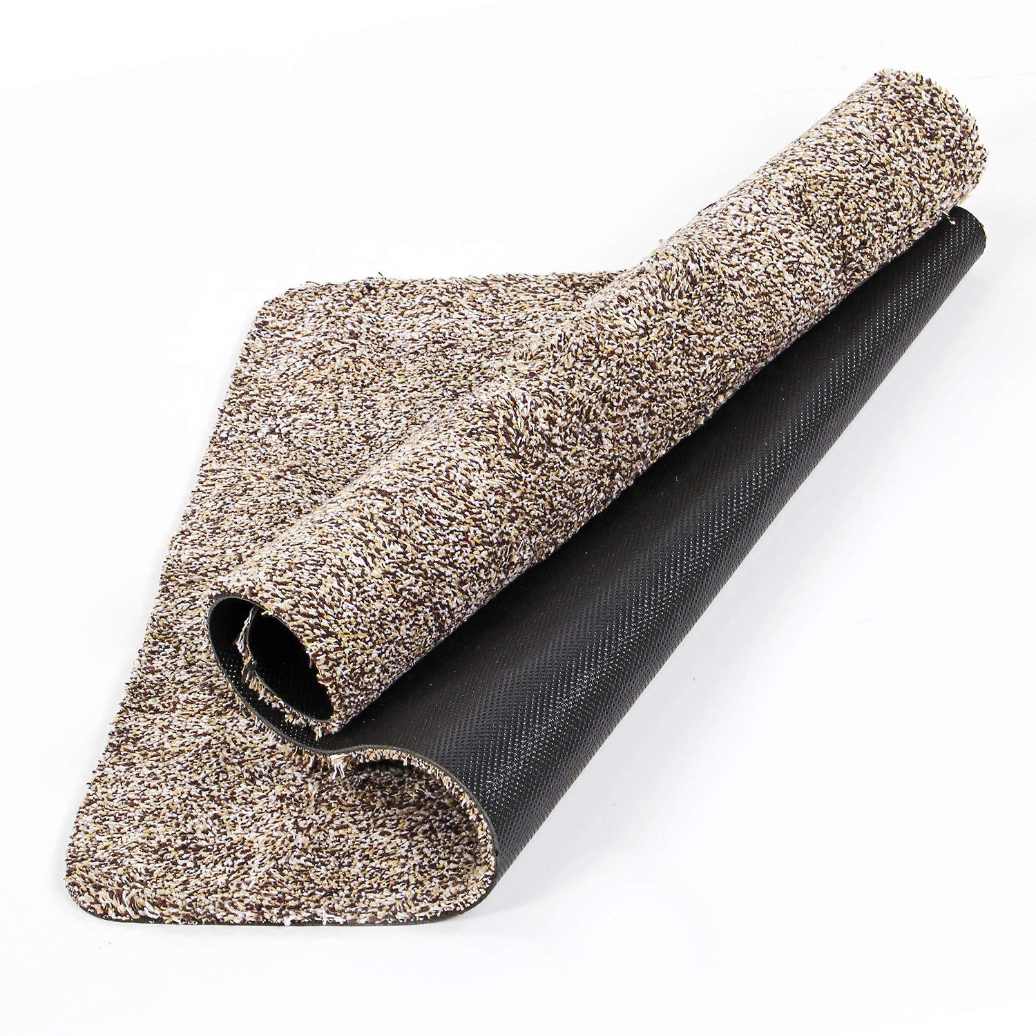 WohnDirect Magic Mat 50x75cm, Blu-Nero • Zerbino in microfibra ultra assorbente, lavabile e antiscivolo • Molto sottile, si adatta sotto quasi tutte le porte