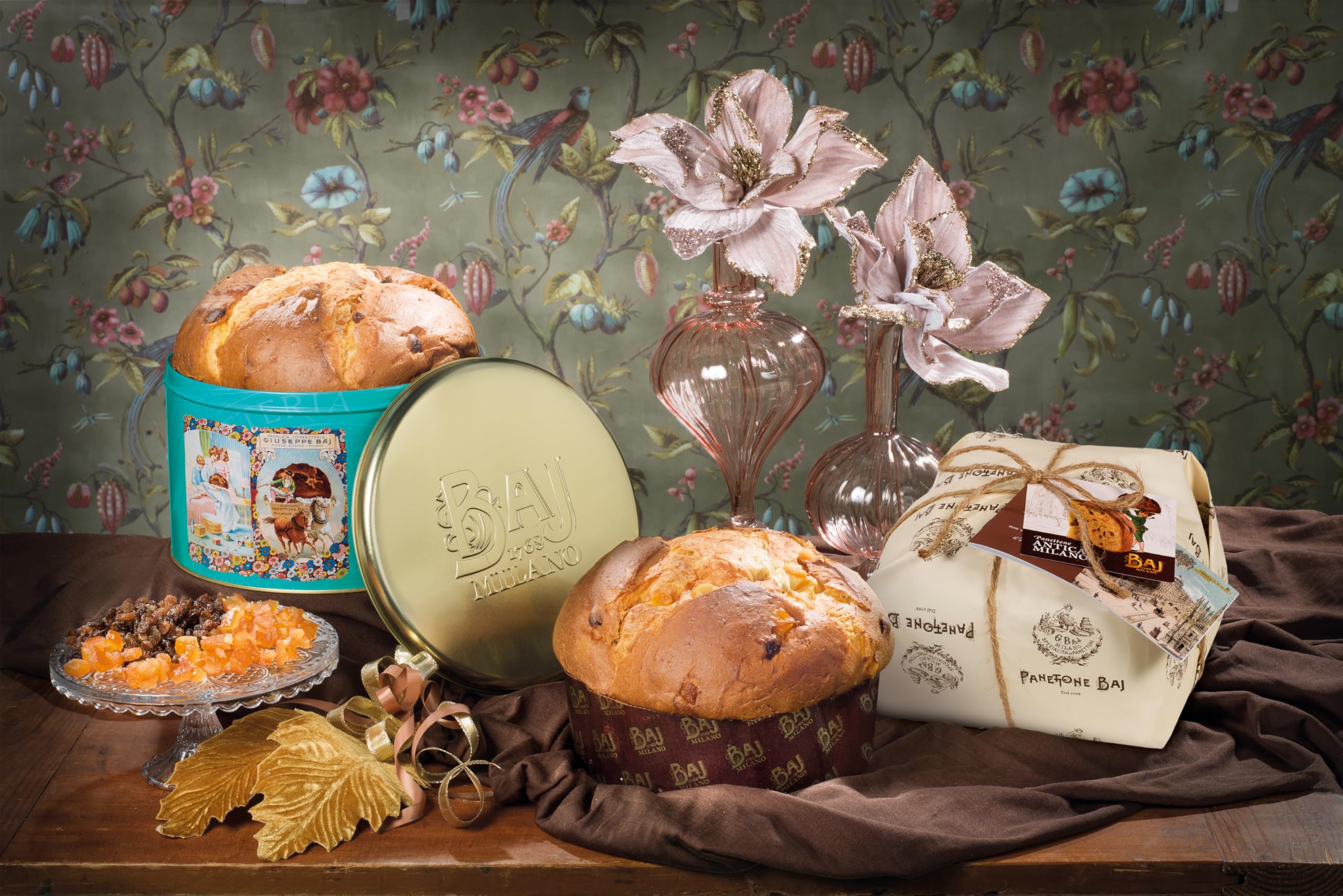 BAJ 1768 - Panettone antica Milano - Ricetta tradizionale 1 kg - Con libretto storico
