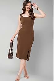 Amazon.in: Brown Bodycon Dress