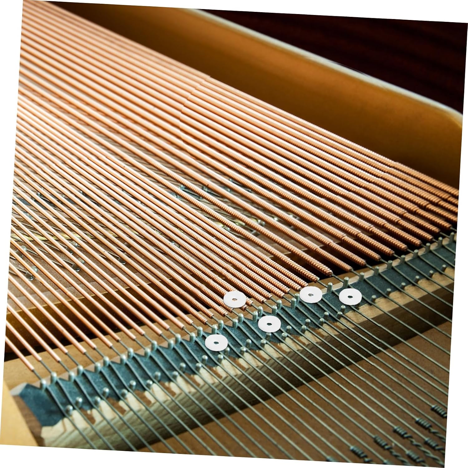 BESPORTBLE 90Pcs Piano Washers Small Ring for Tuning White Felt Piano Accessories for Key Leveling and Repair Durable and Wear Resistant for Music Lovers