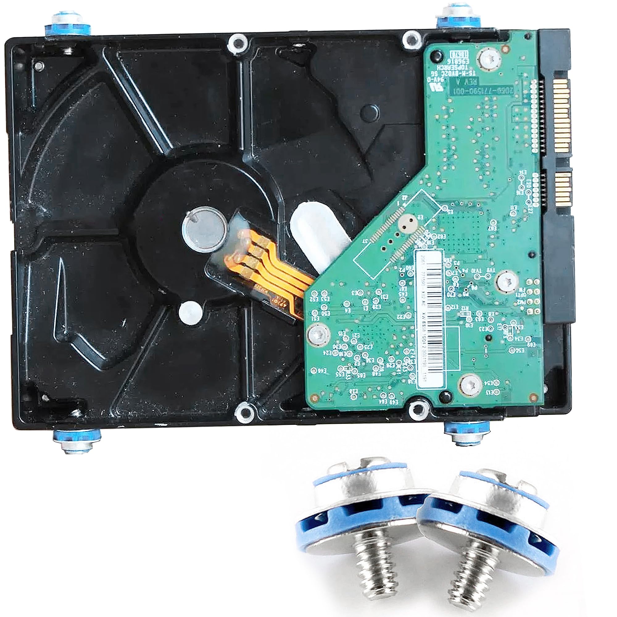 12 tornillos de fijación para disco duro compatibles con HDD DC5800 DC7800 DC7900 6005 6200 6300 Z200 6000 8000 8100 8200 tornillos para servidor, tornillos SSD, amortiguadores