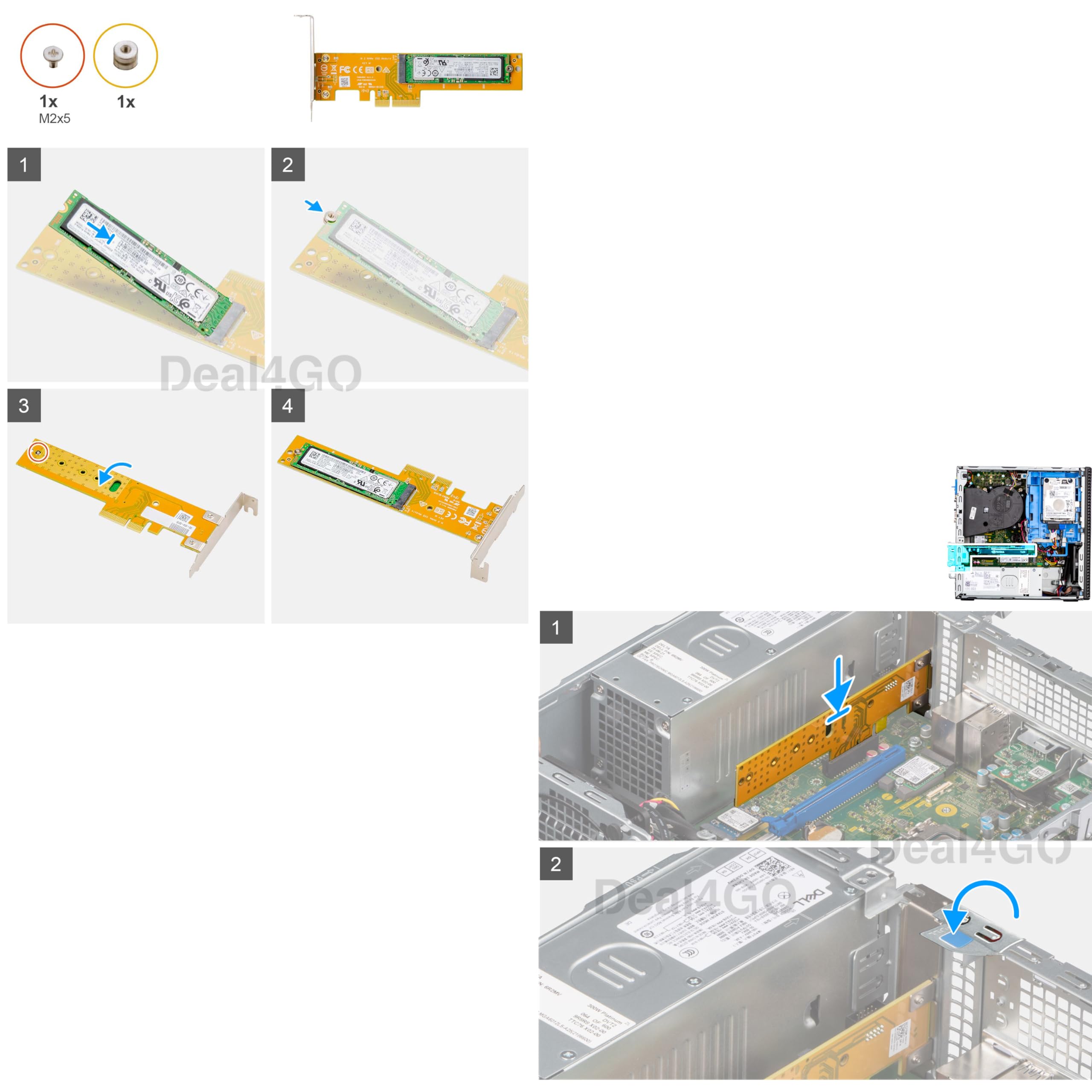 Amazon.com: Deal4GO M.2 2280 2230 SSD PCIe Adapter 5W7KP VY46H