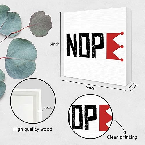 Miniatura 2 de Independence Day Decor, Patriotic Wooden Box Desk Sign, Rustic Retro Table Decorations, Bathroom Wooden Sign, Christmas Bathroom Decorations, Home