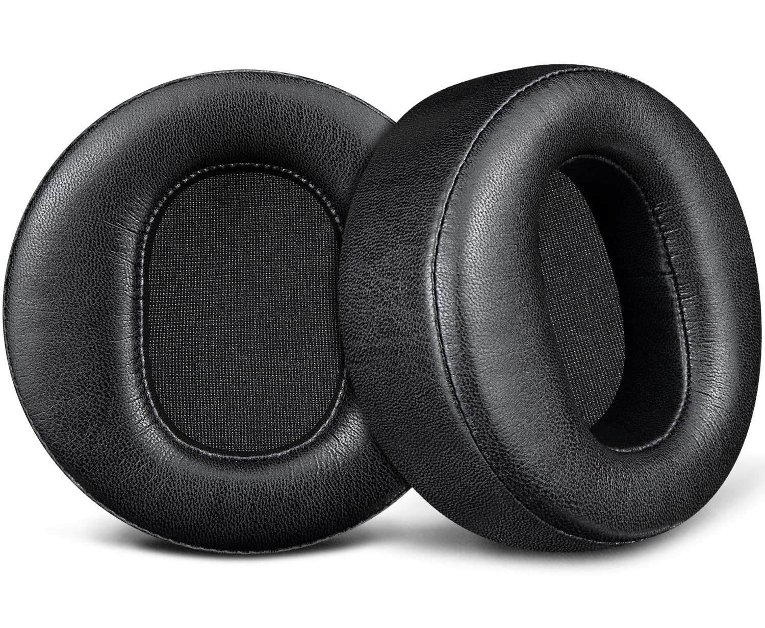 SOULWIT Cuscinetti Auricolari Ricambio per Audeze LCD-2, LCD-2C, LCD-3, LCD-4, LCD-4Z, LCD-MX4, LCD-X, LCD-XC Cuffie, Cuscini con Morbida Pelle Proteica e Schiuma di Memoria ad Alta Densità - Nero