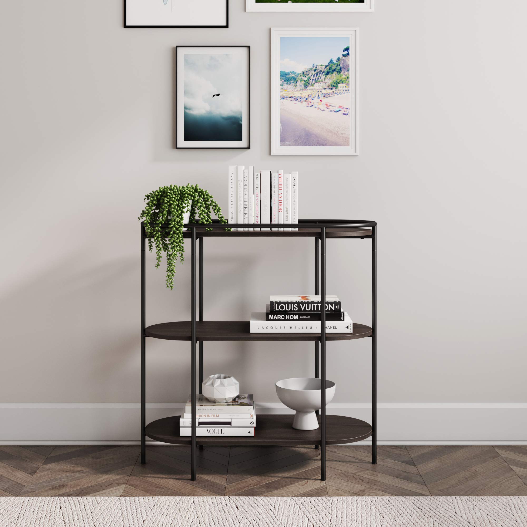 Buy Nathan James Paloma Unique Entryway Console Table 3 Shelves Etagere