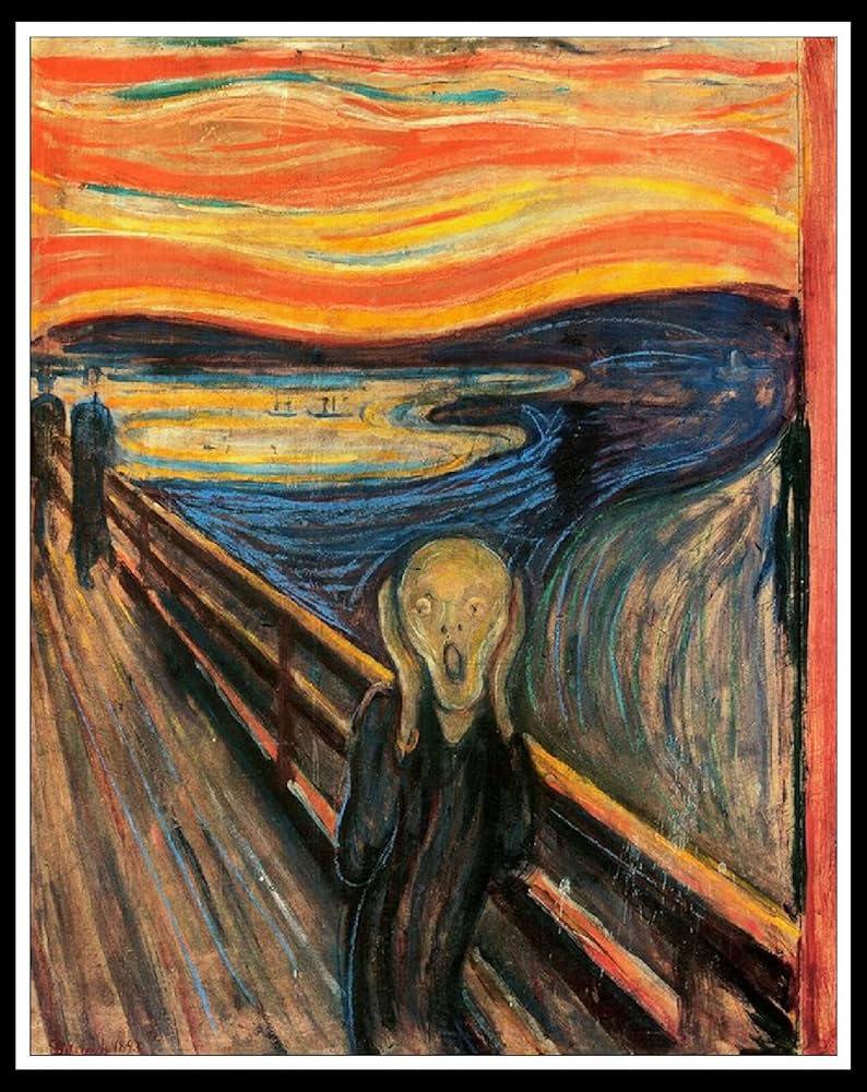 タイムセール中‼️Munch エドヴァルド・ムンク Amazon | 5D エドヴァルド・ムンクの叫び ダイヤモンド塗装