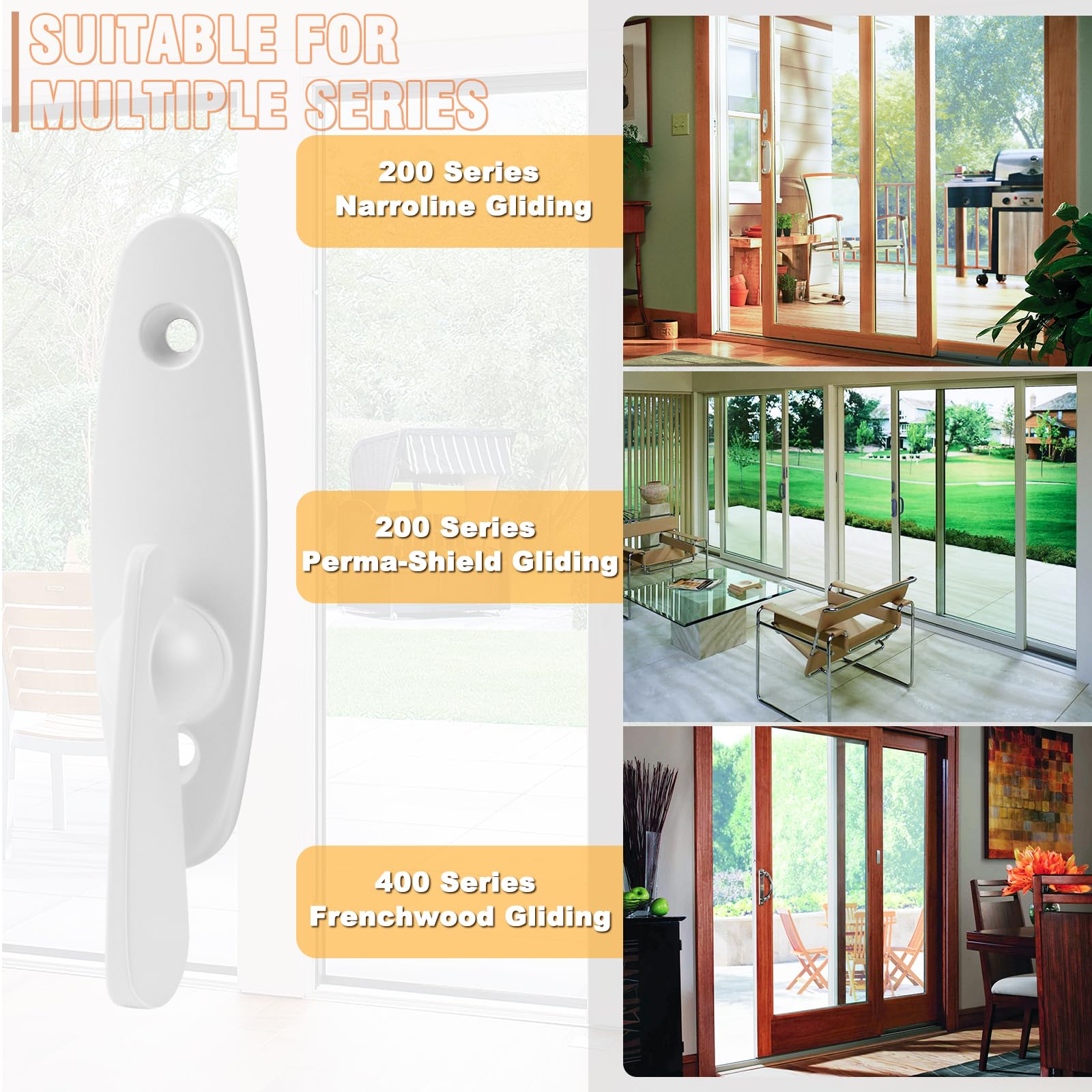 Aluminum Tribeca Style Gliding Door Thumb Latch For