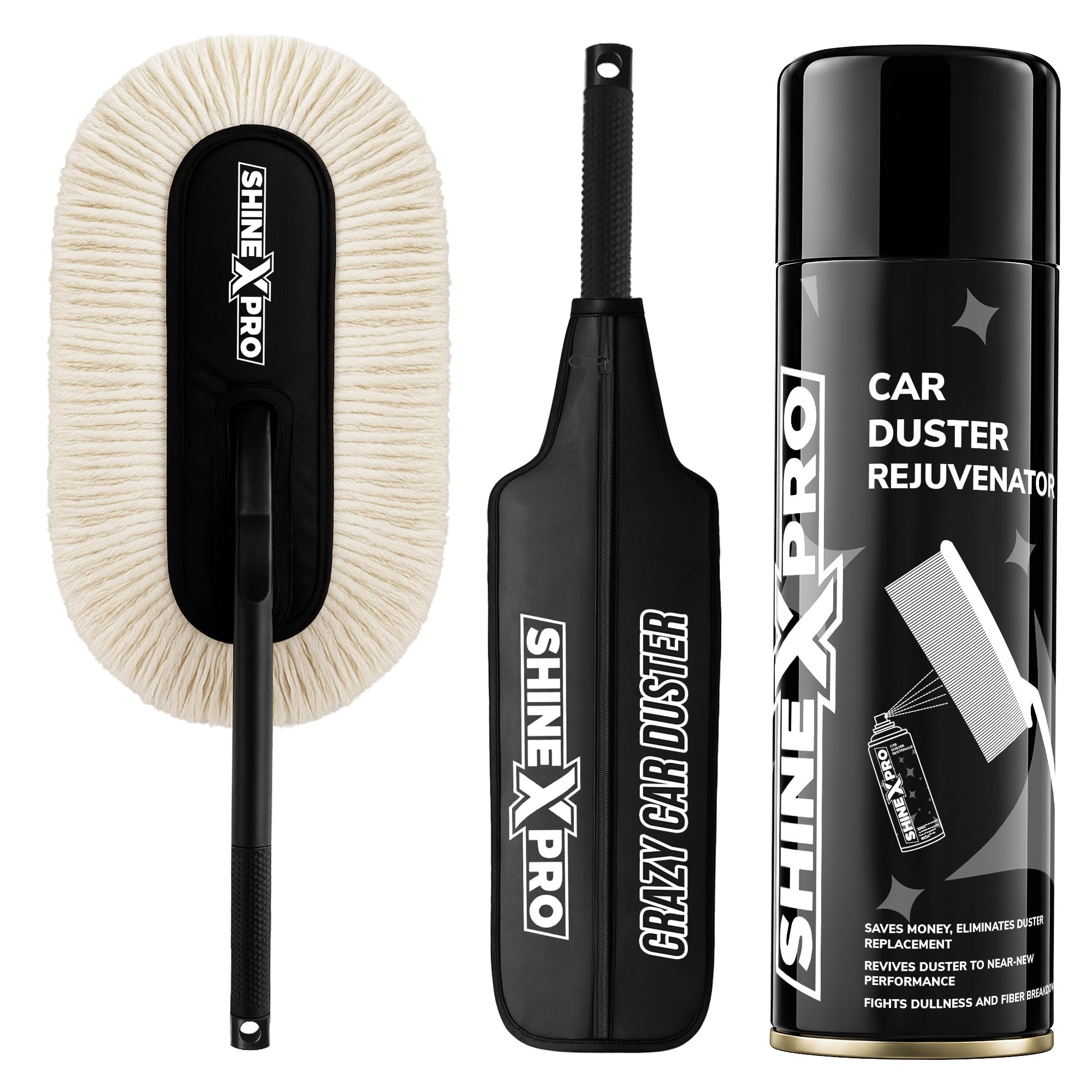 ShineXPro Car Duster with Rejuvenator Spray 125ml - Image 1