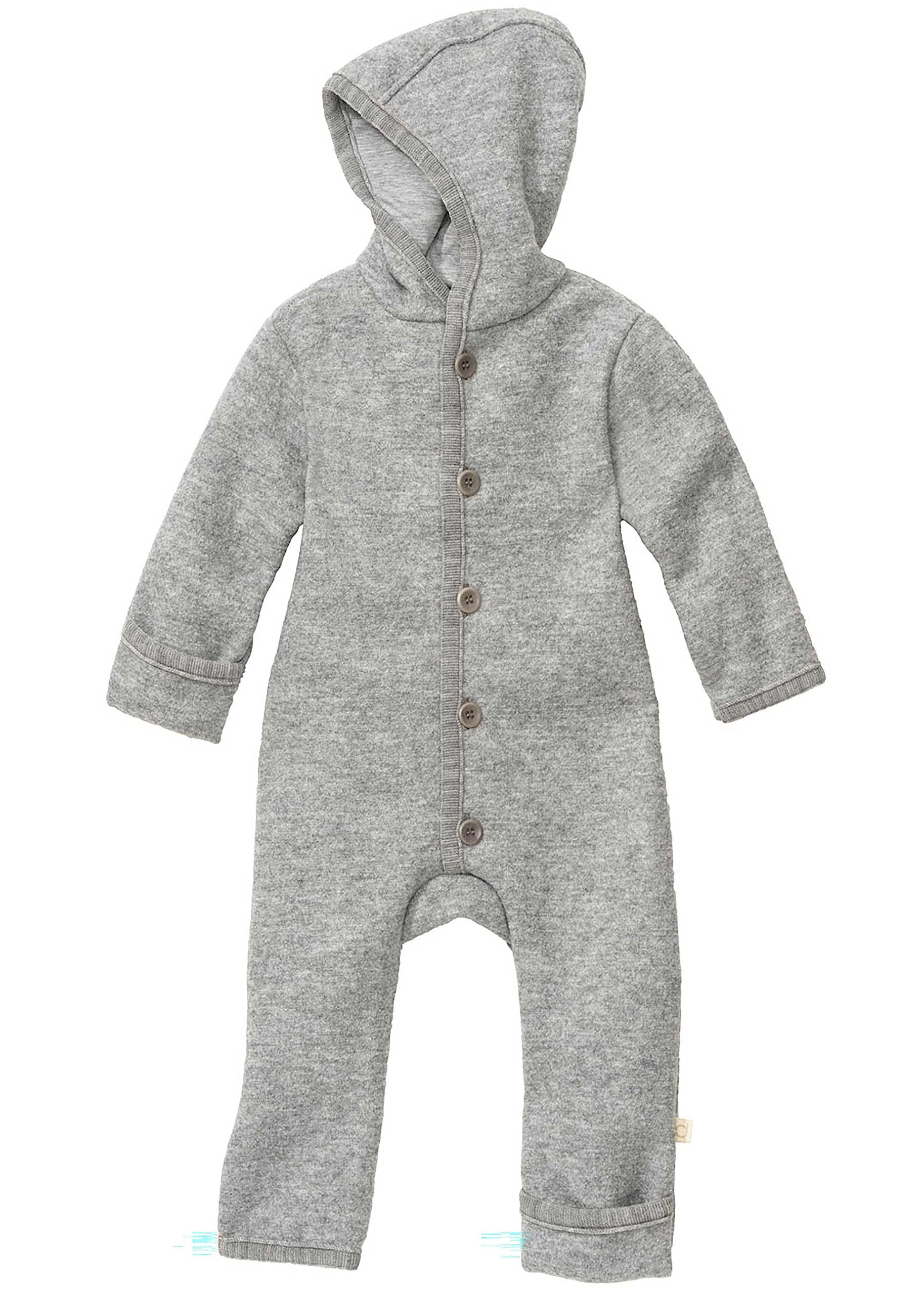 disana WALK-OVERALL, 100% lana merino biologica GOTS, IVN Best | con polsini pieghevoli | Newborn Baby Baby Unisex | Made in Germany