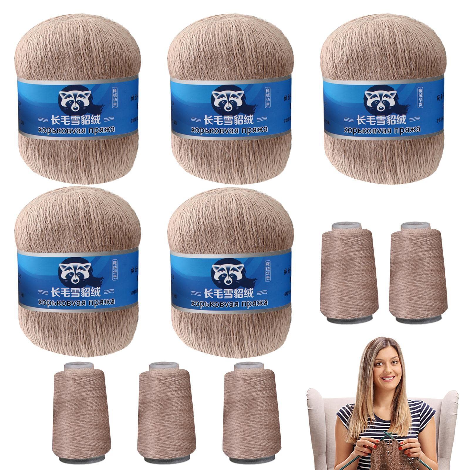 cashmere vison | Linha Caxemira Mink Cabelo Comprido,crochê crochê