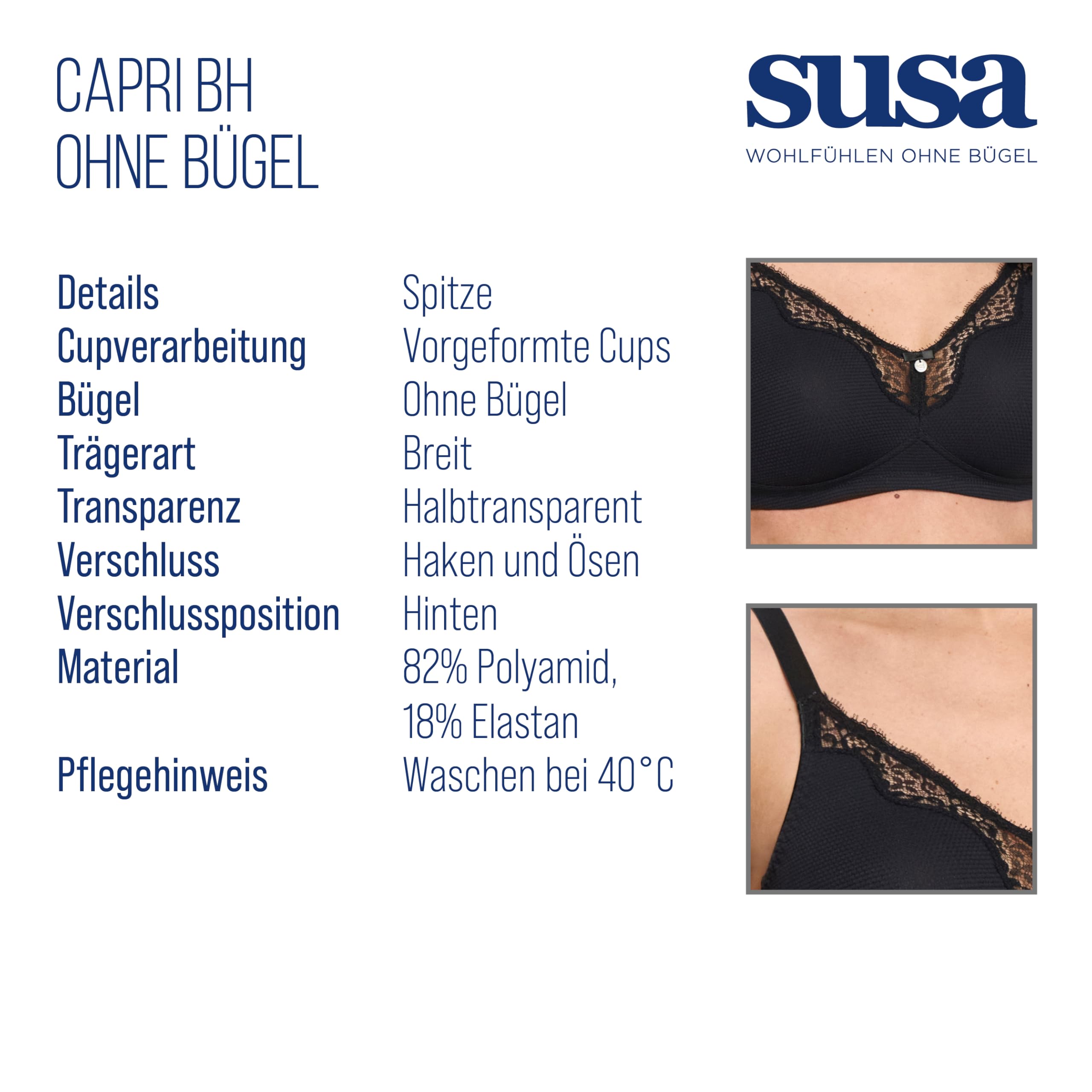 Susa Damen Capri BH