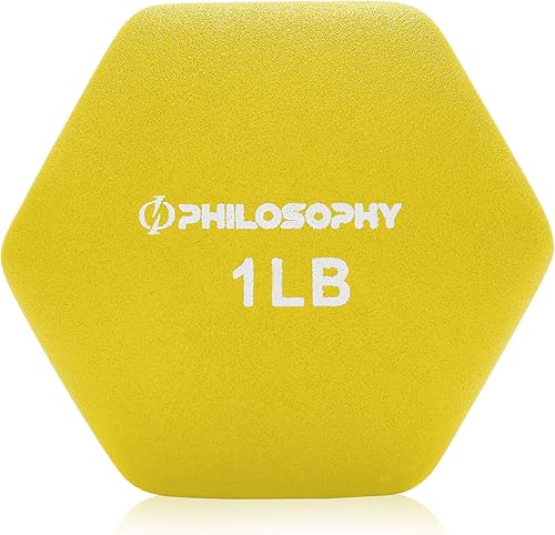 Miniatura 3 de Philosophy Gym Juego de 2 mancuernas de neopreno con forma hexagonal