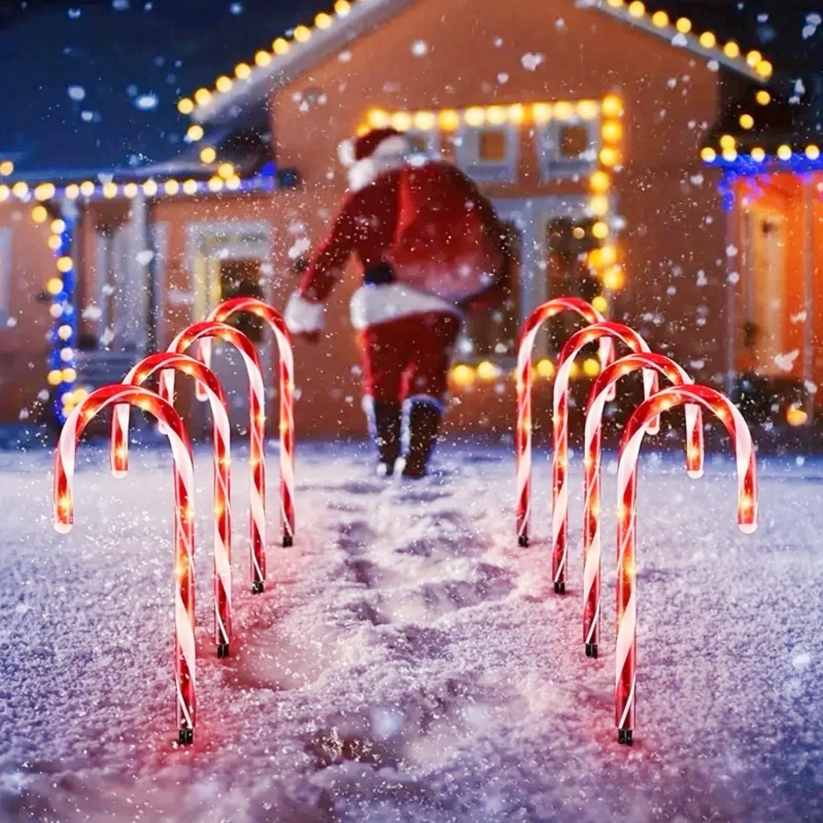 12 Pcs Replacement Stakes For Christmas Candy Cane Lights - View #7