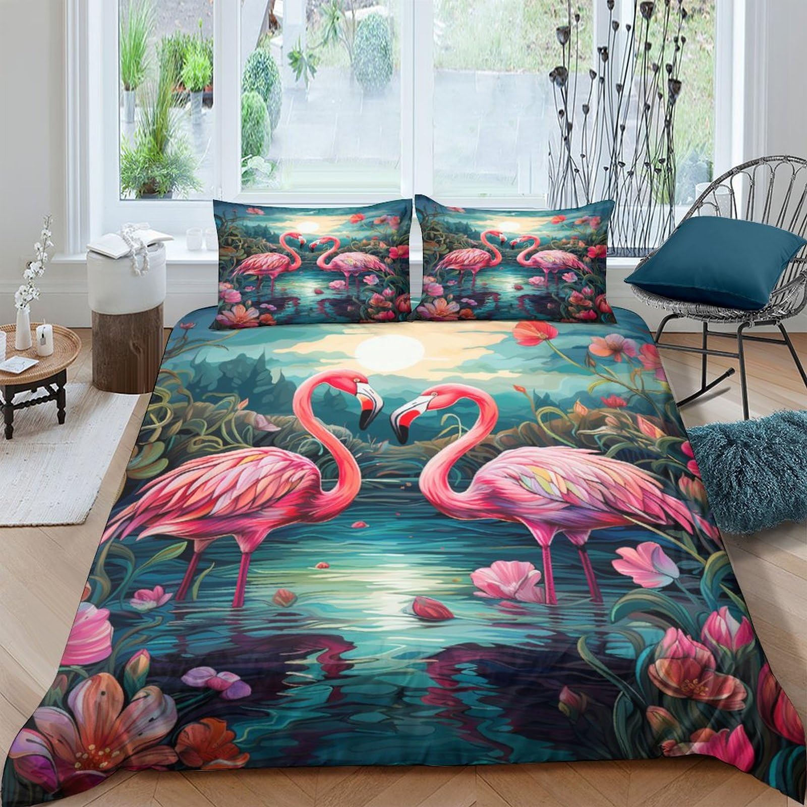 Housse de couette lotus rose 200x200 résolvez le problème des couettes qui glissent parure zip